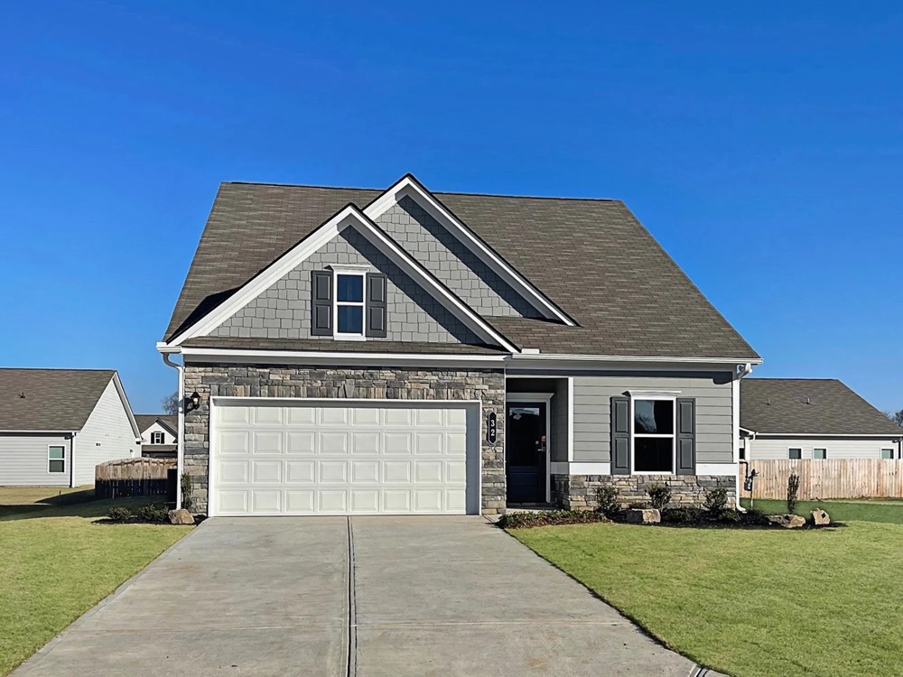 An exterior photo of the Nashville home builder: Smith Douglas and their “Caldwell” model.